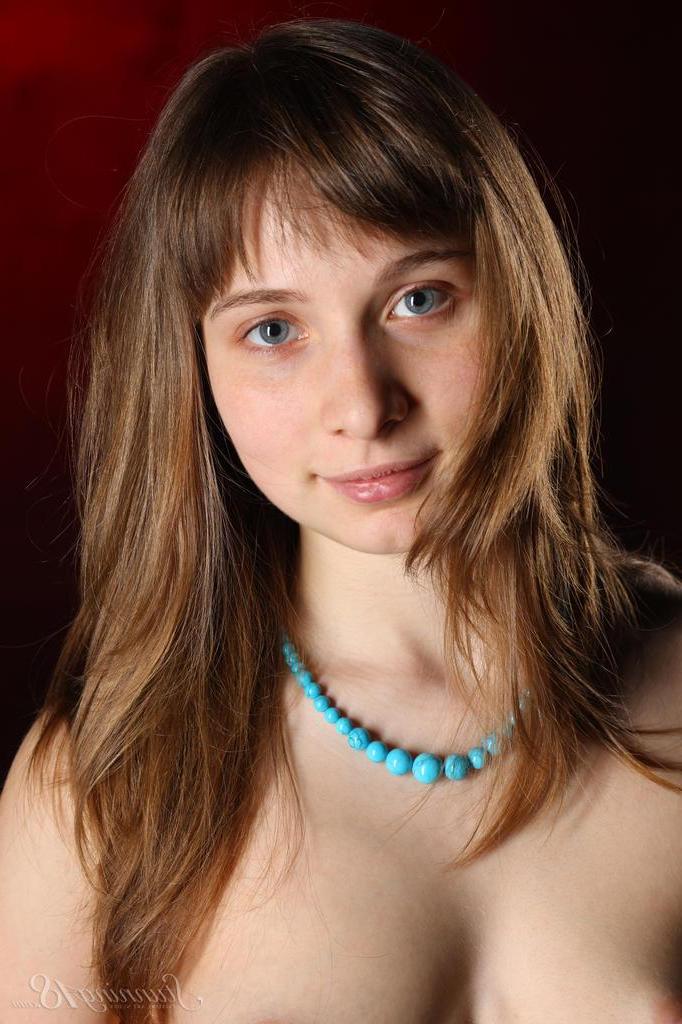 16P Brunette hottie Jenny D strips out of her jeans for you in "Scarf"