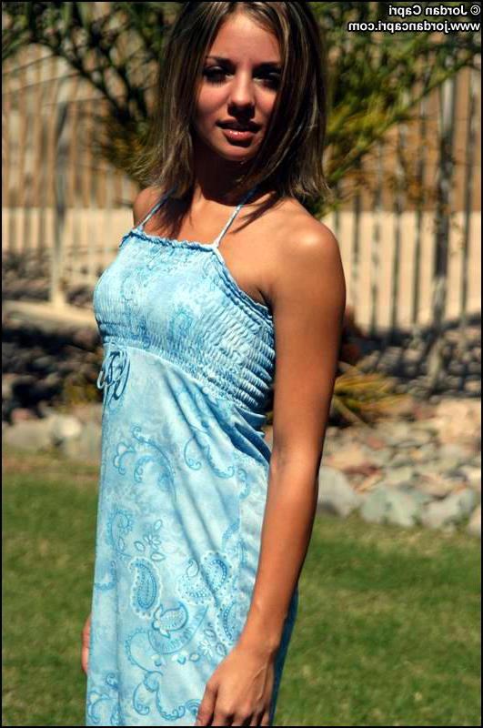 19P Pictures of teen model Jordan Capri looking pretty outside