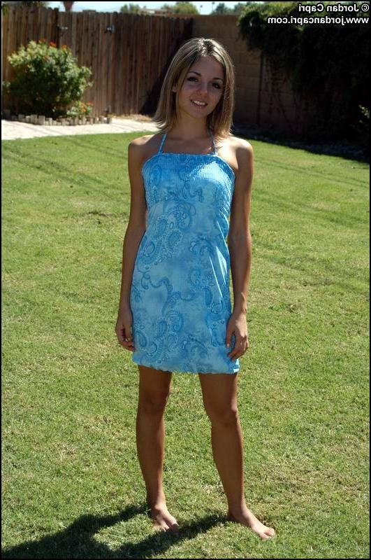 19P Pictures of teen model Jordan Capri looking pretty outside