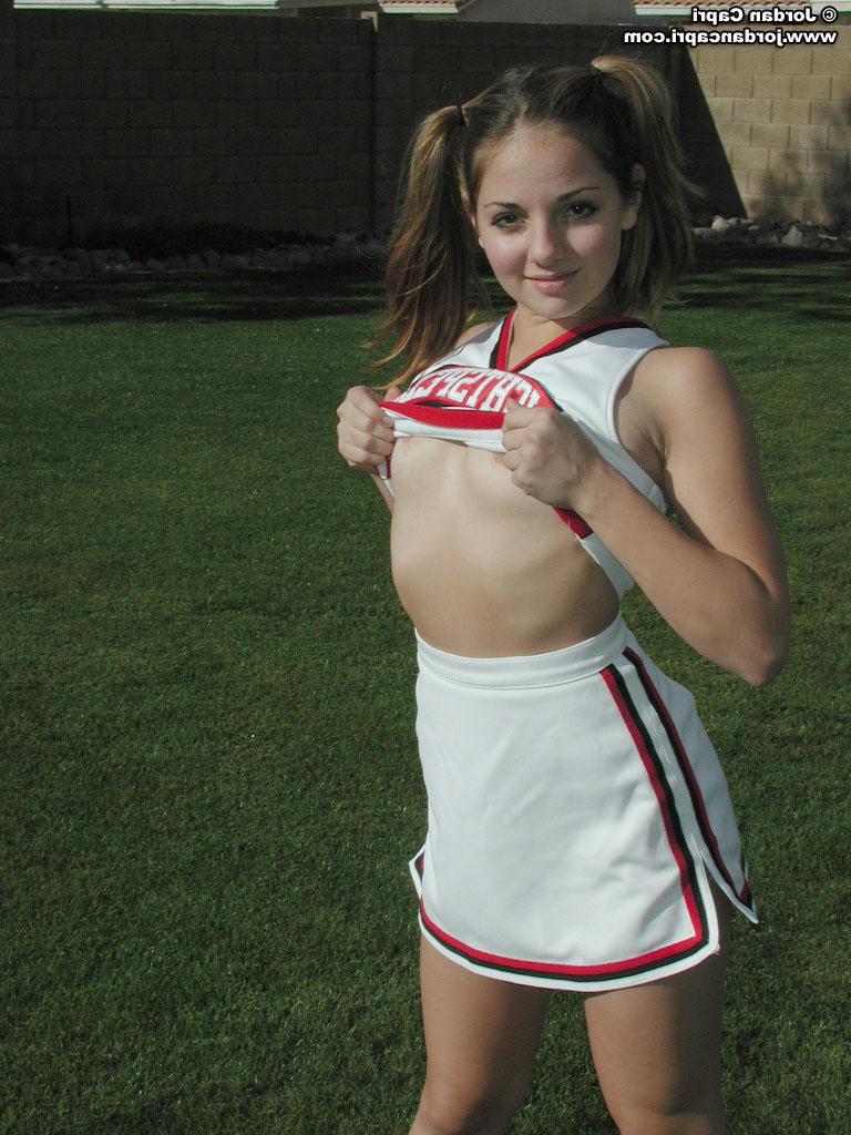 20P Cheerleader Jordan Capri cheers with no panties on