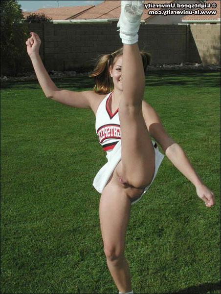 18P Jordan Capri upskirt cheerleader