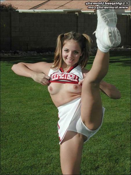 18P Jordan Capri upskirt cheerleader