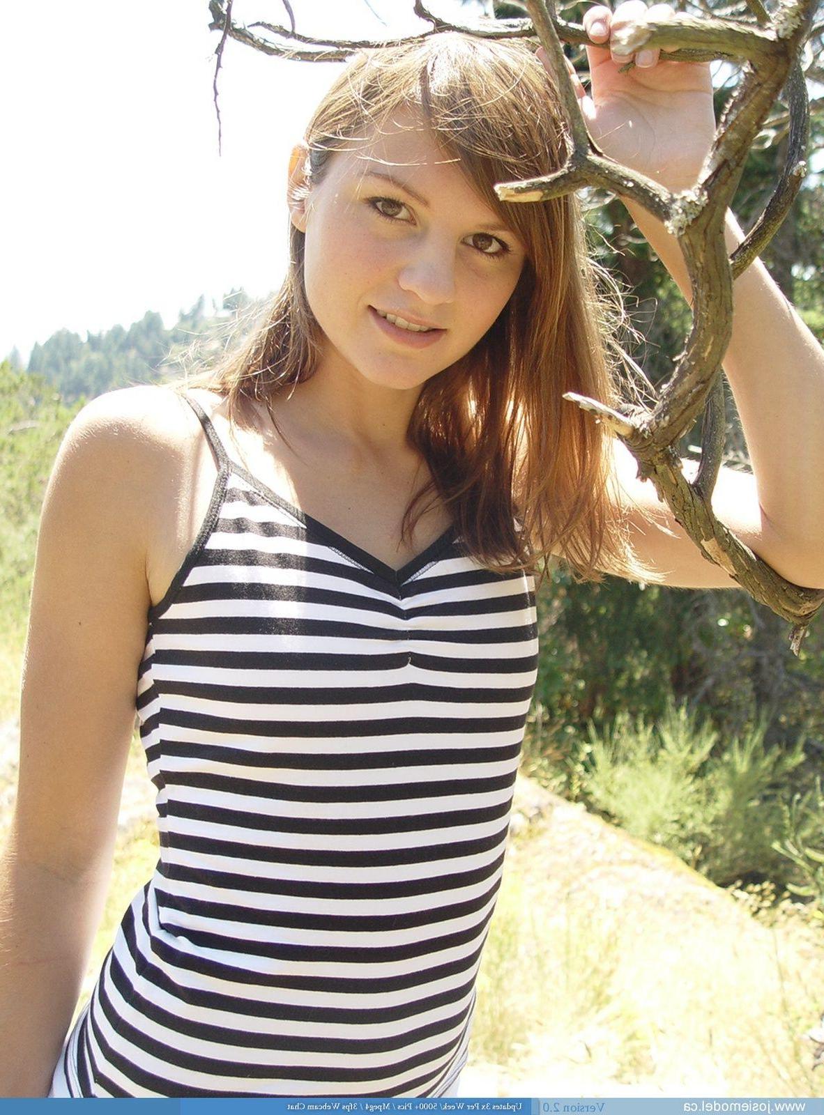 20P Pictures of teen hottie Josie Model showing her hotness outside