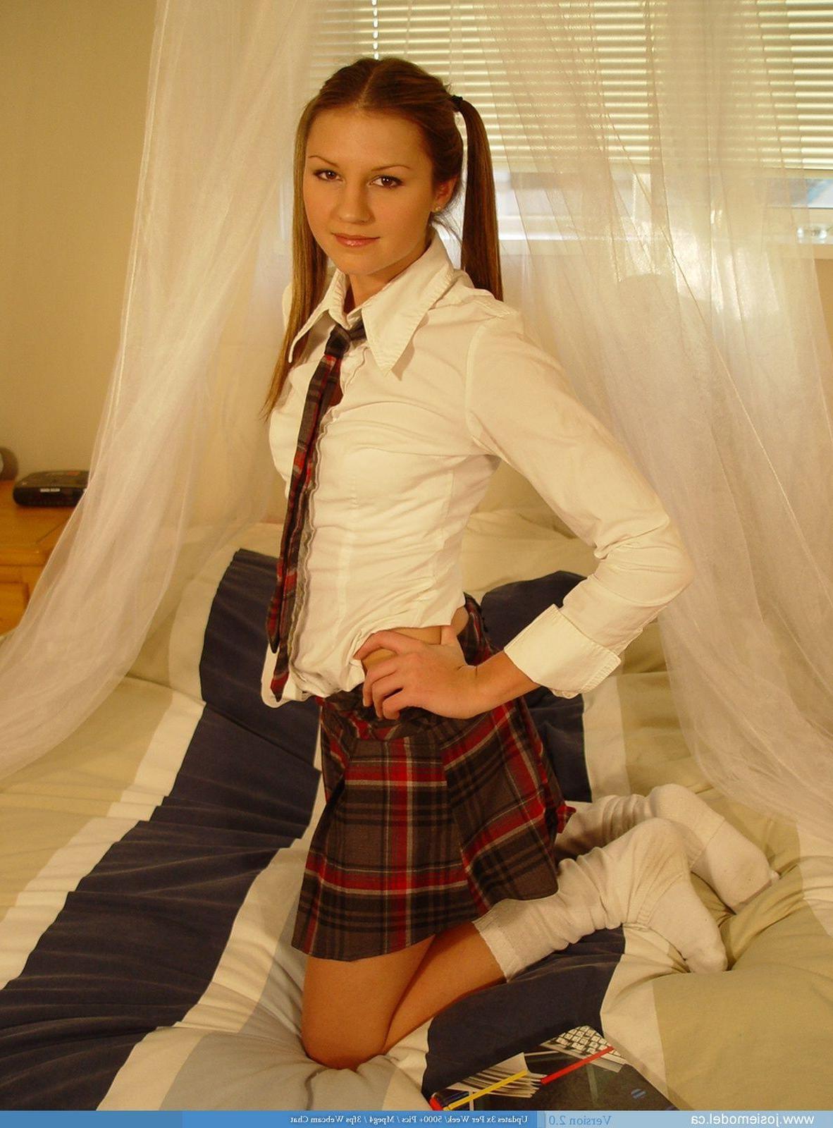 20P Pictures of Josie Model being naughty after school
