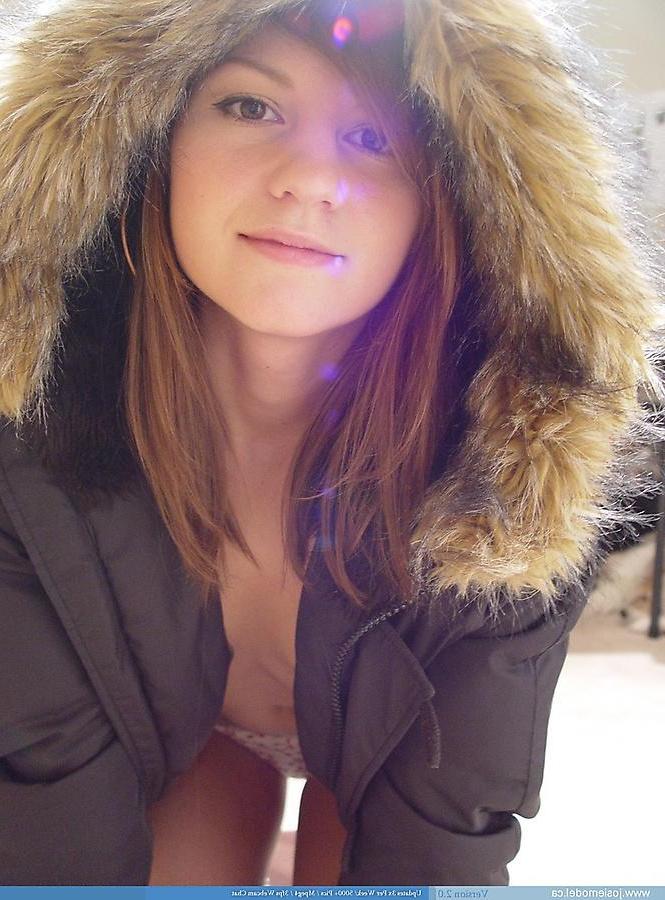 20P Pictures of Josie Model trying to stay warm until you warm her up