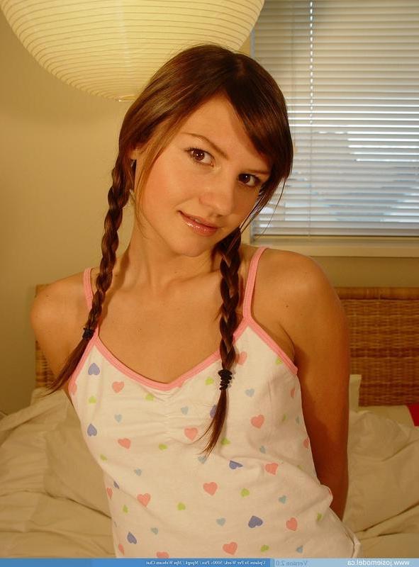 20P Pictures of teen Josie Model exposing her perky teen boobs