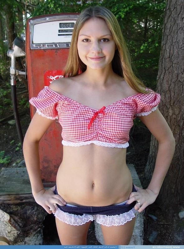 15P Josie Model teases by the gas pump