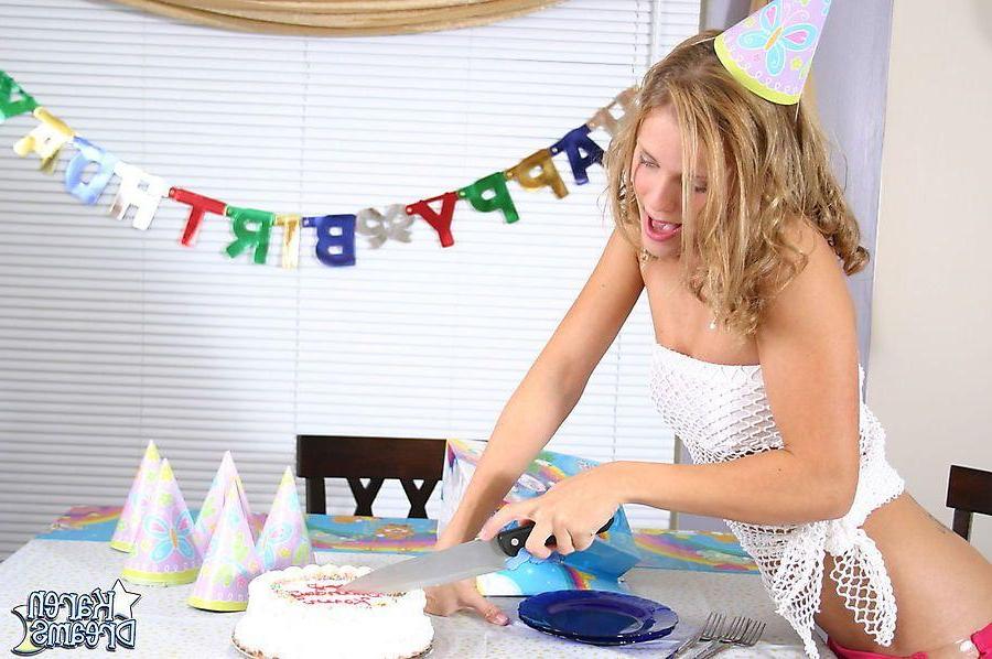 13P Pictures of Karen Dreams getting naughty on her birthday