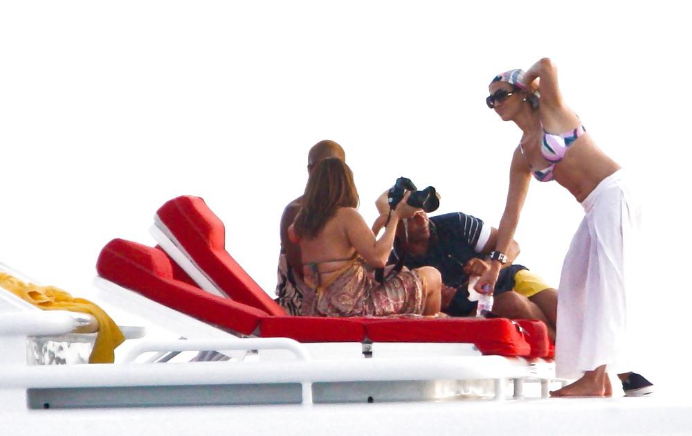 25P Jennifer Lopez Celebrating her birthday in Miami BIKINI Top