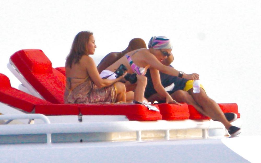 25P Jennifer Lopez Celebrating her birthday in Miami BIKINI Top