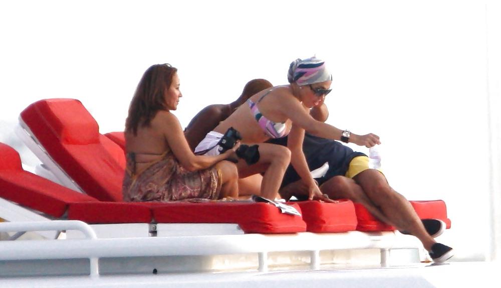25P Jennifer Lopez Celebrating her birthday in Miami BIKINI Top