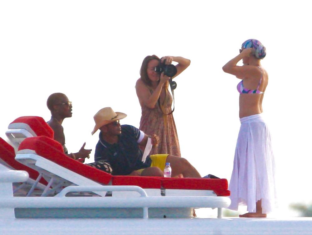 25P Jennifer Lopez Celebrating her birthday in Miami BIKINI Top