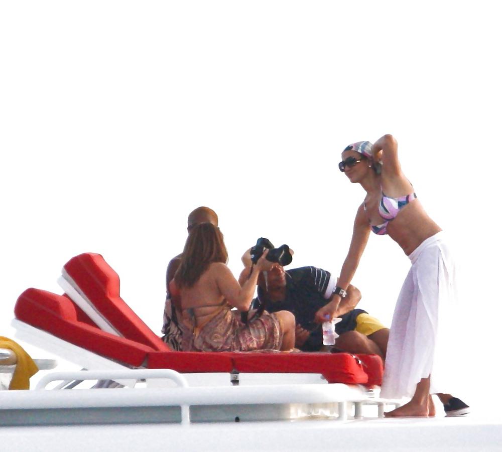 25P Jennifer Lopez Celebrating her birthday in Miami BIKINI Top