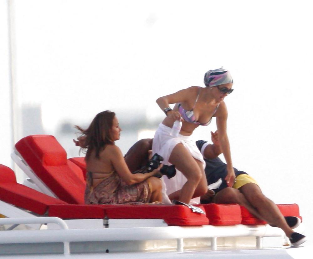 25P Jennifer Lopez Celebrating her birthday in Miami BIKINI Top