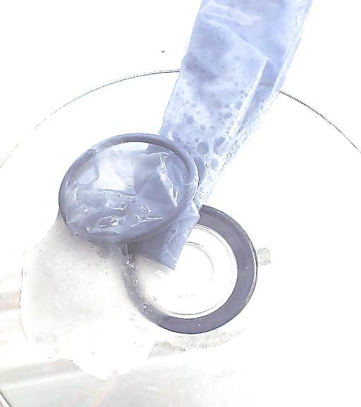 25P Condom play