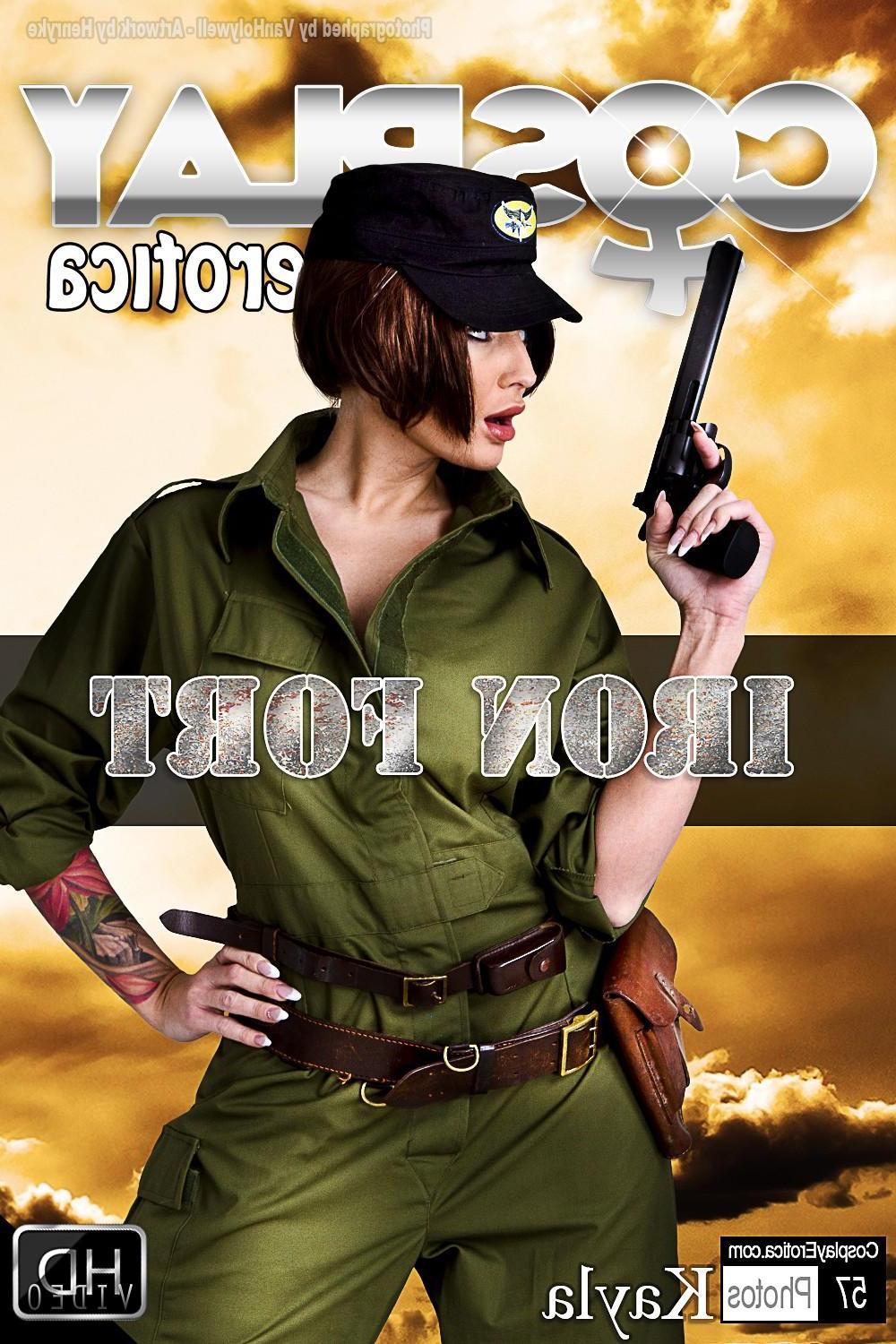 12P Busty cosplayer Kayla is ready to kick some ass with her costume