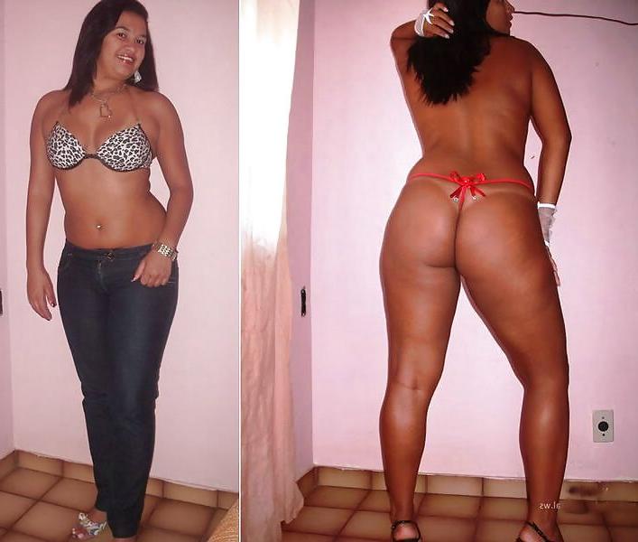 14P Bk Brazilian Wife dressed undressed