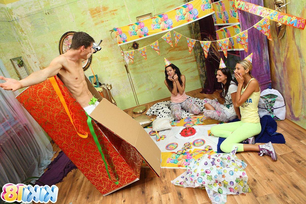15P Pictures of Kiki 18 getting a cock for her birthday