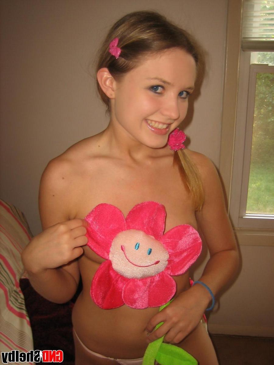 12P Petite teen Shelby strips naked and starts to play with her moist tight pussy