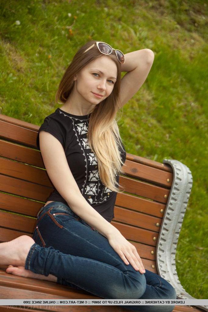 18P Pretty teen Lenore gets naked for you in "Norrea"