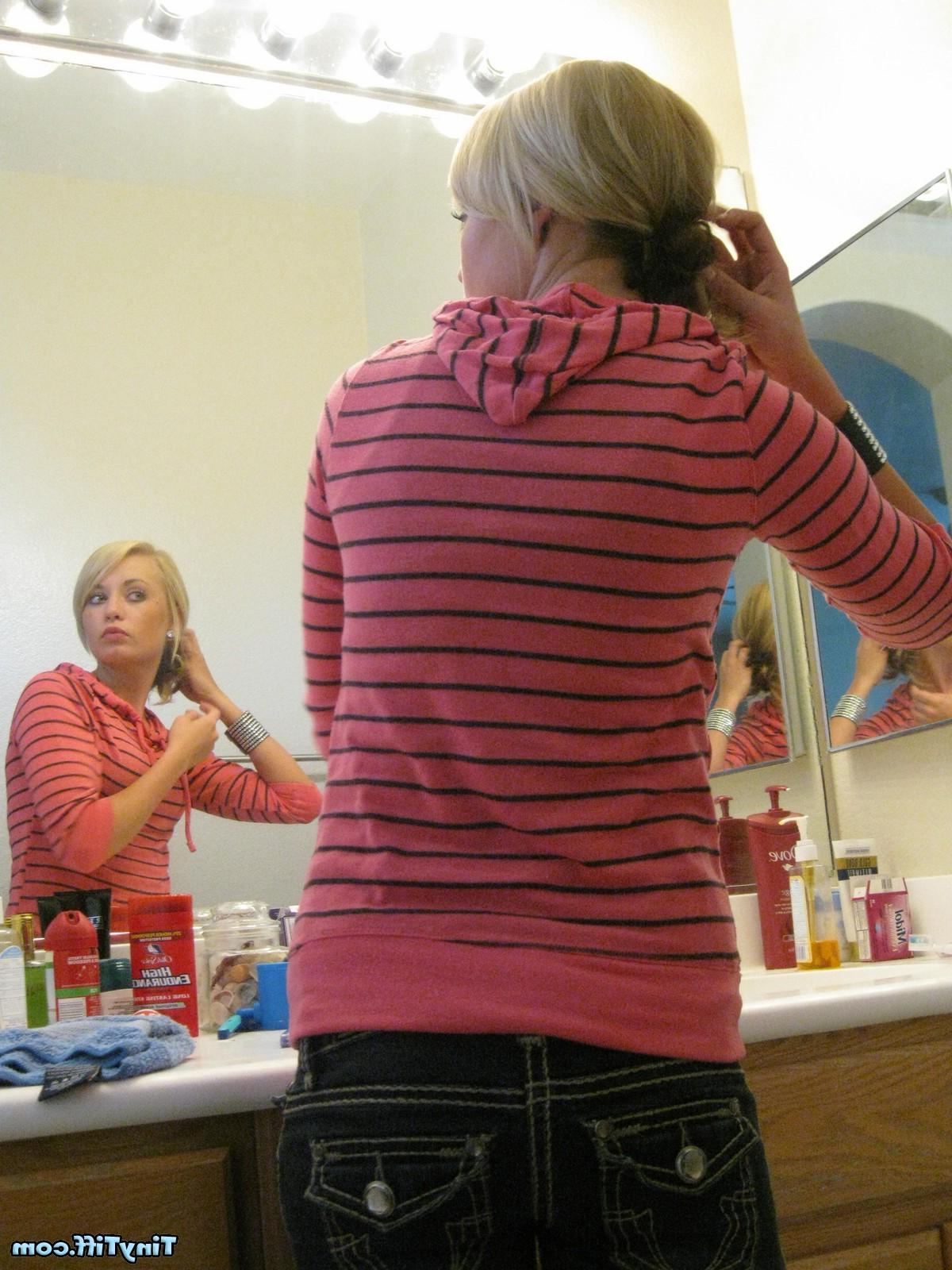16P A behind-the-scenes peek at Tiff doing her hair