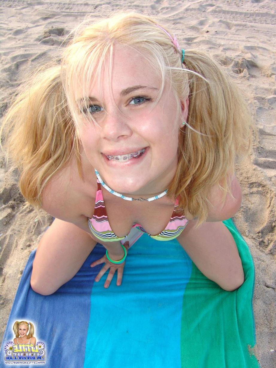 16P Little Summer teases in her bikini