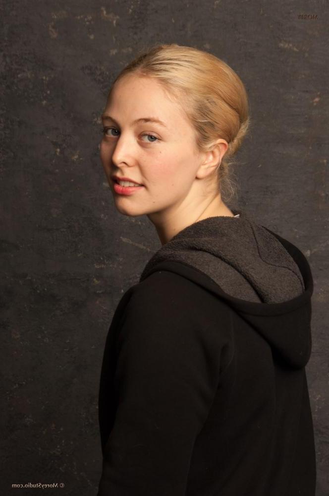 11P Blonde teen Mae poses artistically for a painting