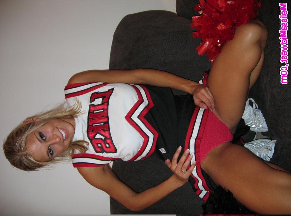 15P Melissa as a hot cheerleader