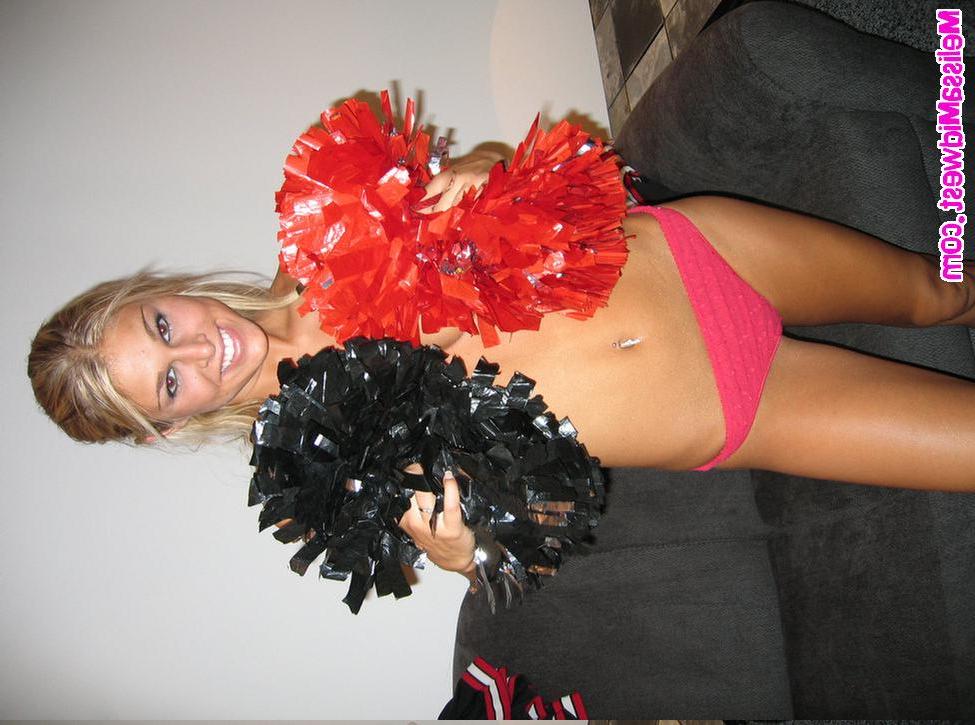 15P Melissa as a hot cheerleader