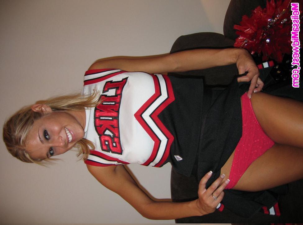 15P Melissa as a hot cheerleader
