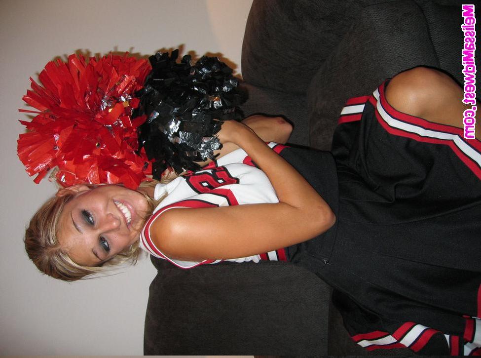 15P Melissa as a hot cheerleader