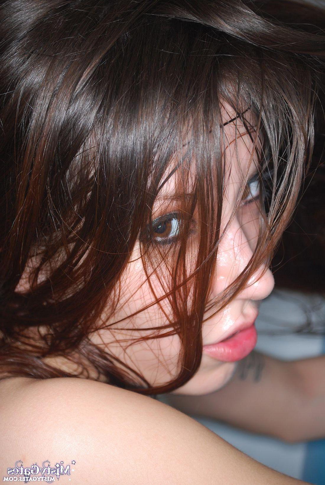 20P Pictures of Misty Gates getting all hot and wet for you