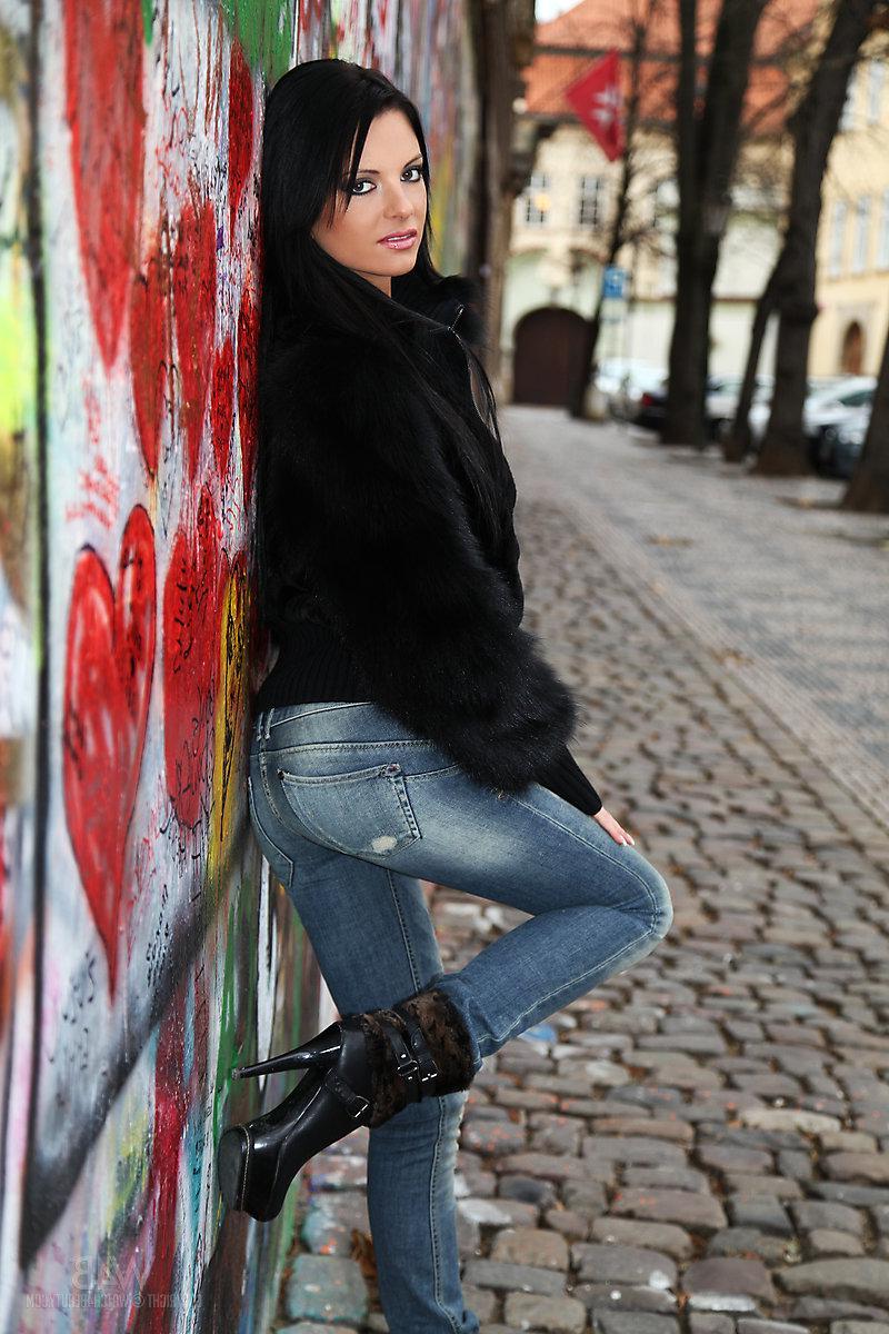 16P Brunette teen Monicca gets naked in the bathroom and spreads