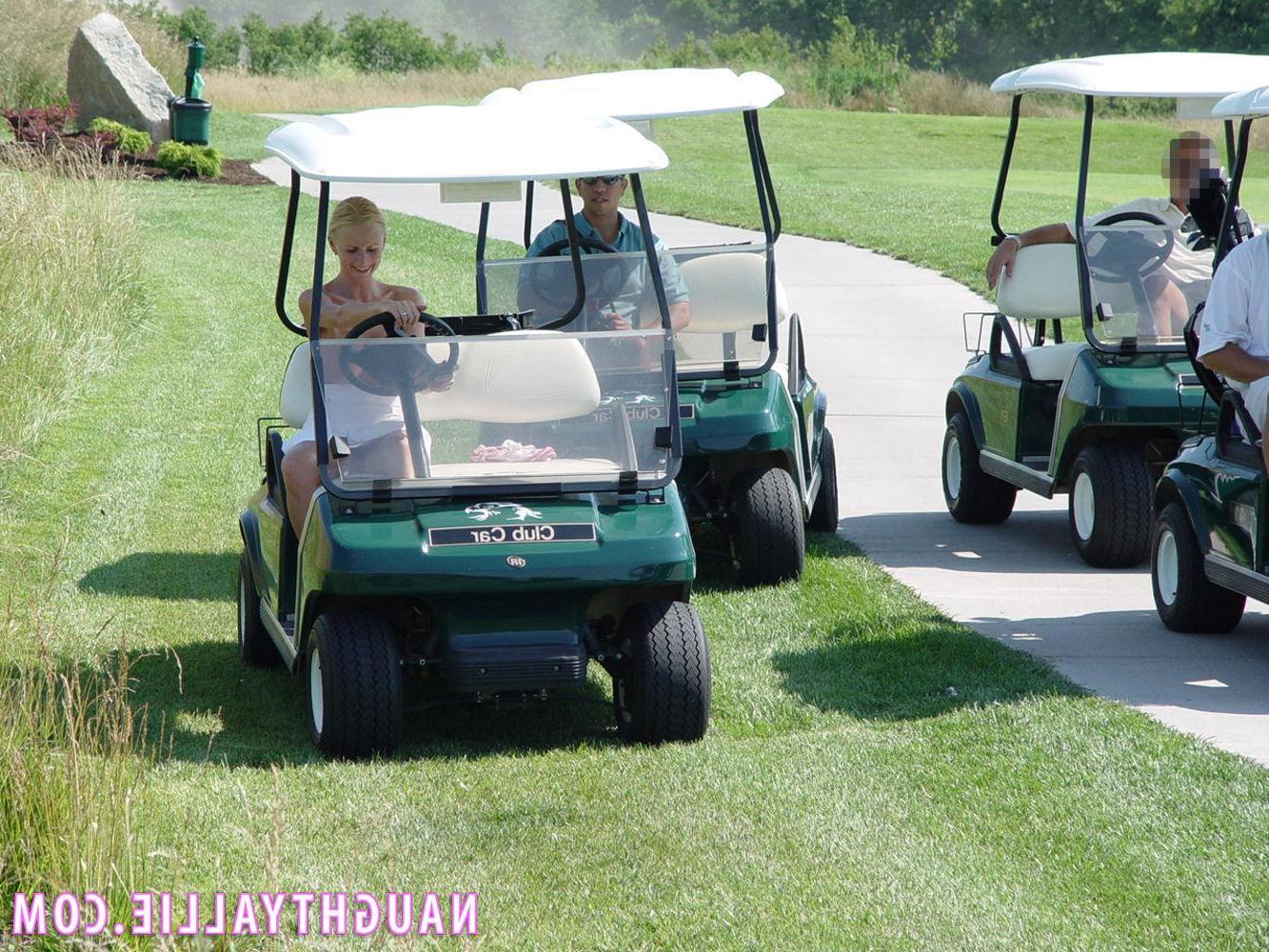 20P Naughty Allie and her friends have a lesbian orgy on the golf club