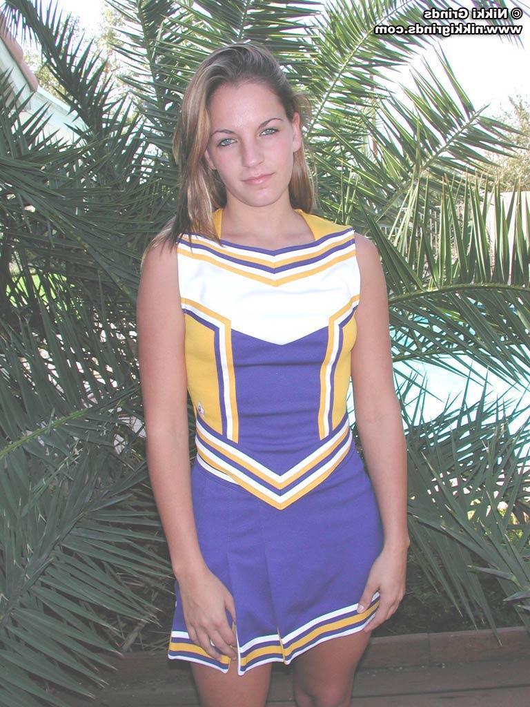20P Pics of Nikki Grinds dressed as a sexy cheerleader