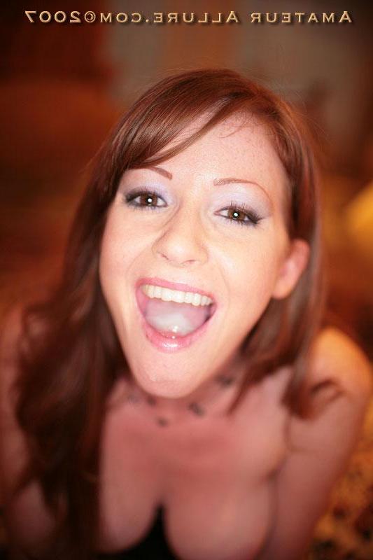 16P Petite redhead Nikki sucks cock swallows jizz load