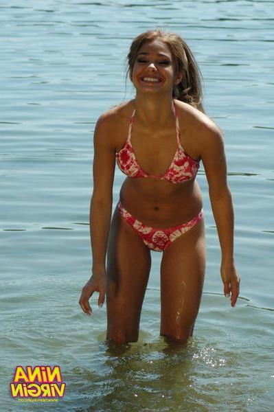 20P Pictures of teen chick Nina Virgin looking hot in a bikini
