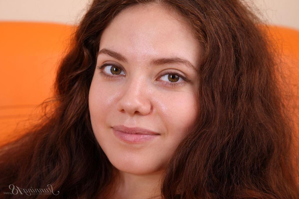 16P Brunette teen Norma Joel gets naked for you in "Flexibility"