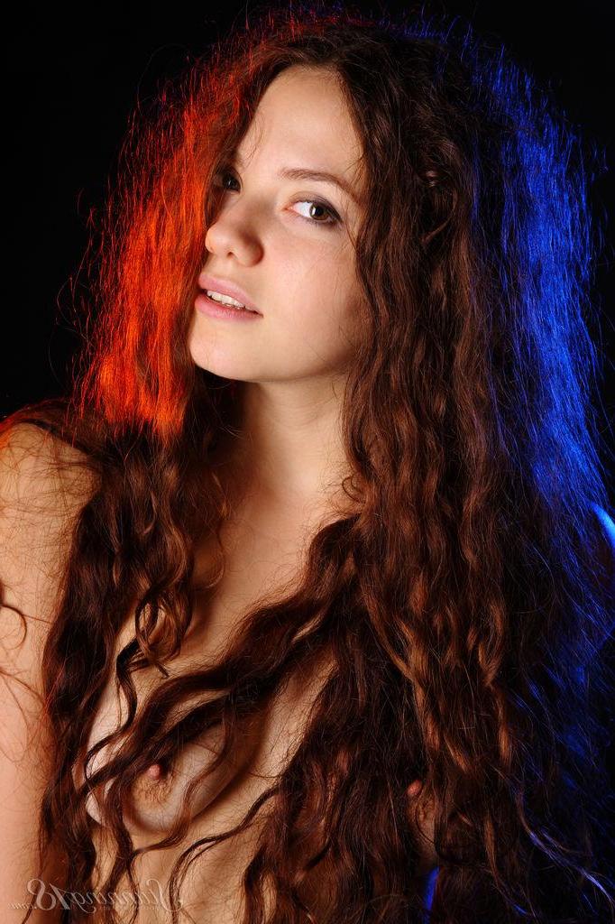 16P Beautiful girl Norma Joel strips out of her pink dress for you in "Emotions"