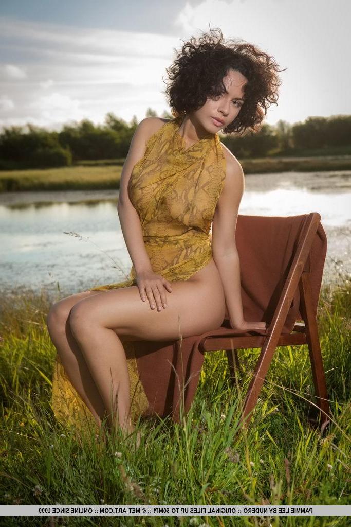 18P Brunette girl Pammie Lee gets naked for you in "Litero"