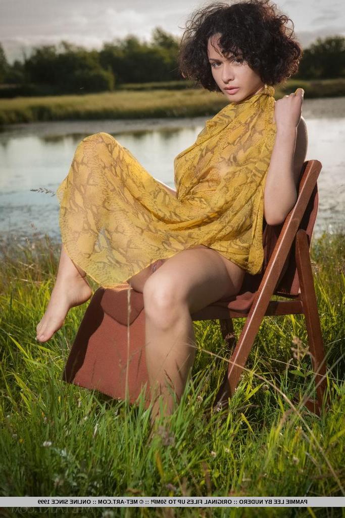 18P Brunette girl Pammie Lee gets naked for you in "Litero"