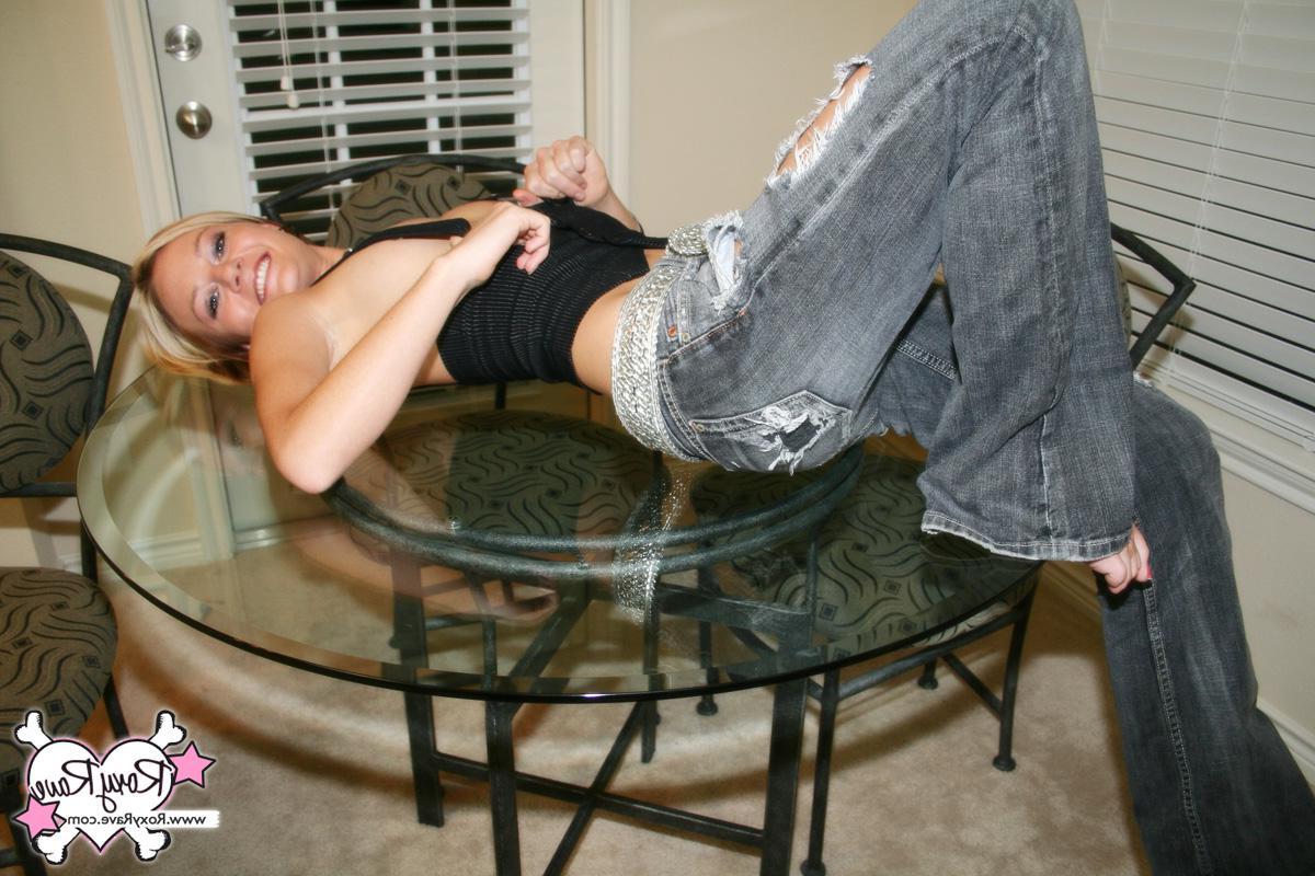 15P Pictures of Roxy Rave giving your cock a tease