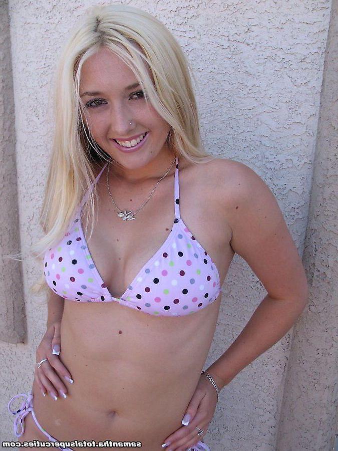 20P Pictures of teen cutie Samantha giving your cock a hot tease