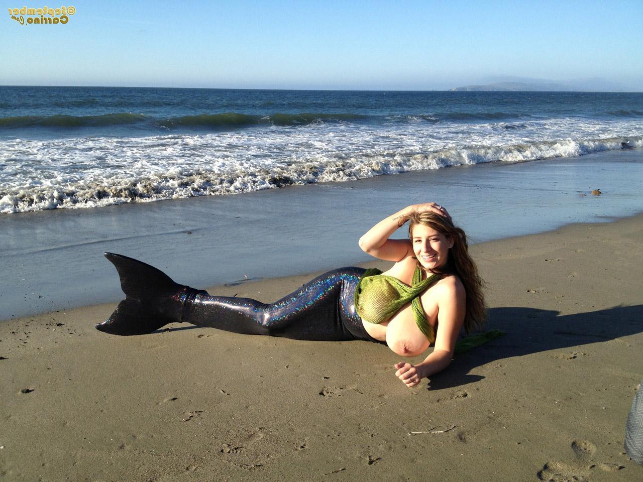 12P September Carrino is your sexy mermaid fantasy on the beach