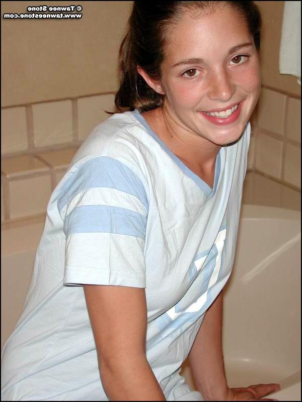 20P Tawnee shows you her tits in the bathroom
