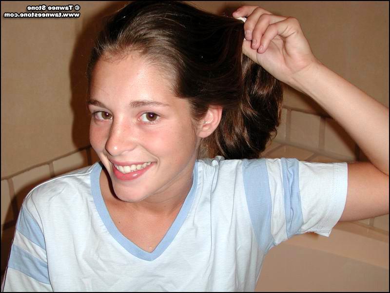20P Tawnee shows you her tits in the bathroom