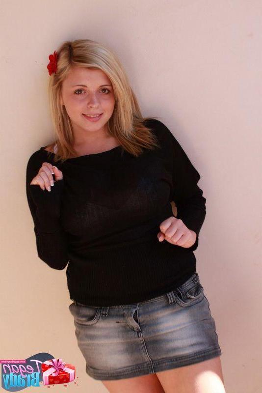 16P Pictures of Tegan Brady wearing a tight bikini top