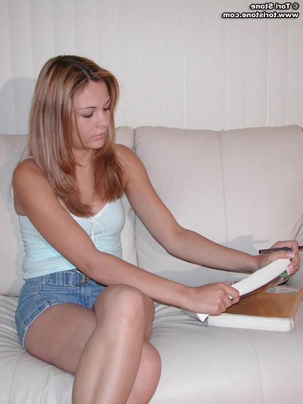 20P Pics of Tori Stone giving you a striptease