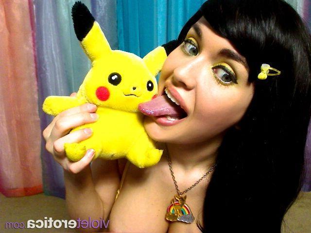 15P Pictures of teen Violet Erotica giving some pokemon love