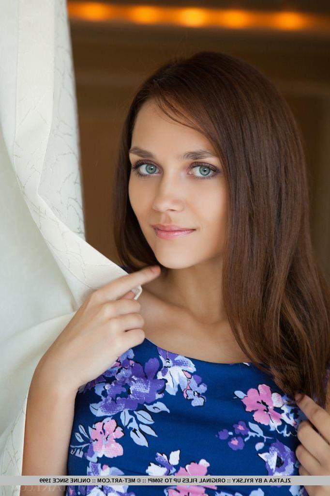 18P Beautiful brunette girl Zlatka shows you her super tight pussy